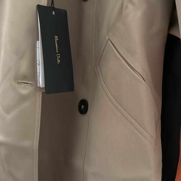 NWT Massimo Dutti Contrast colored trench style jacket - Picture 5 of 6